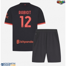 Otroški Nogometni dresi AC Milan Adrien Rabiot #12 Tretji 2026-27 Kratek Rokav (+ Kratke hlače)